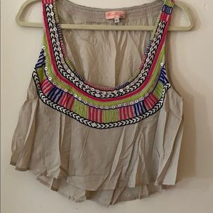 Mara Hoffman beaded crop top